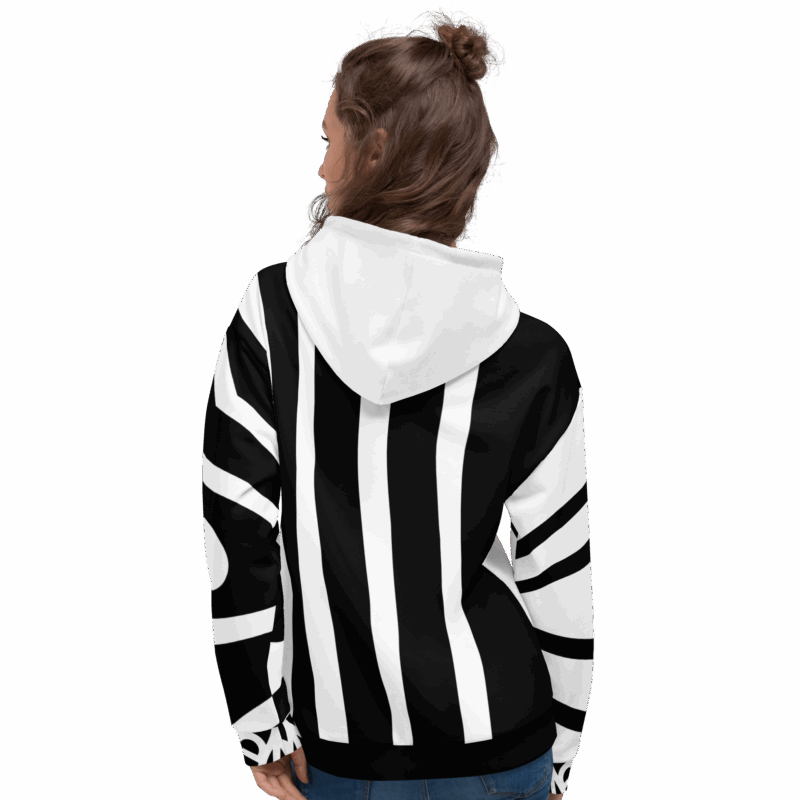 Black'n White - All-Over Unisex Hoodie