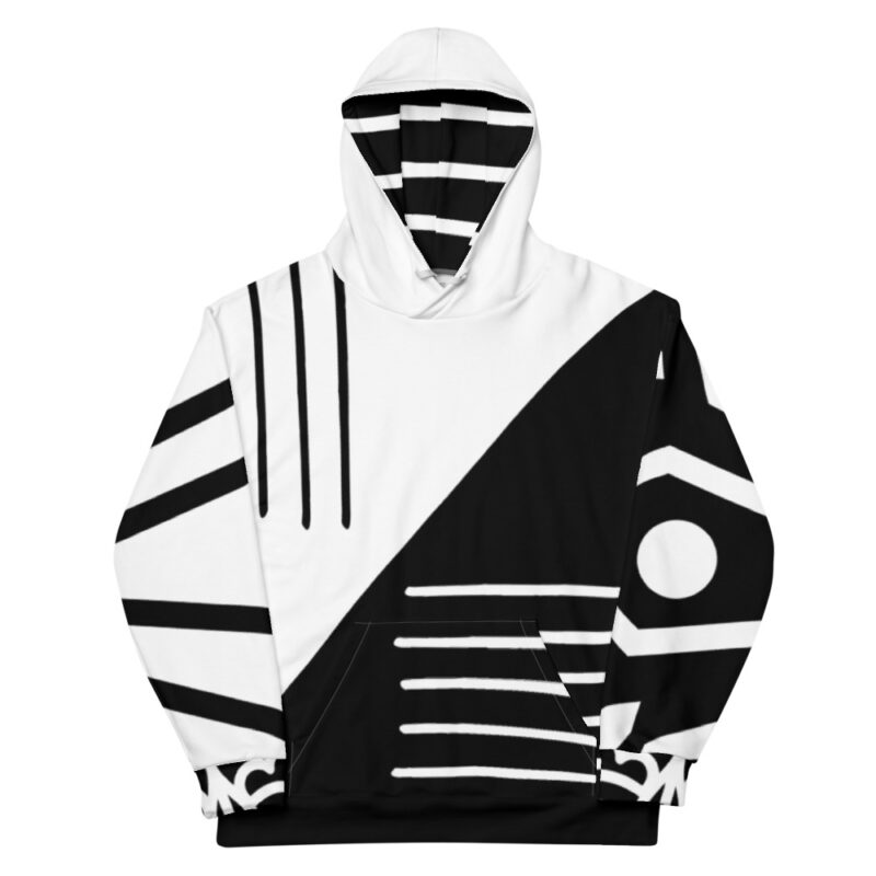 Black'n White - All-Over Unisex Hoodie