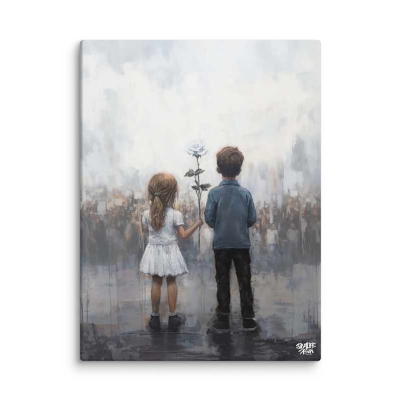 „Kein Kreuz für den Hass“ Leinwand