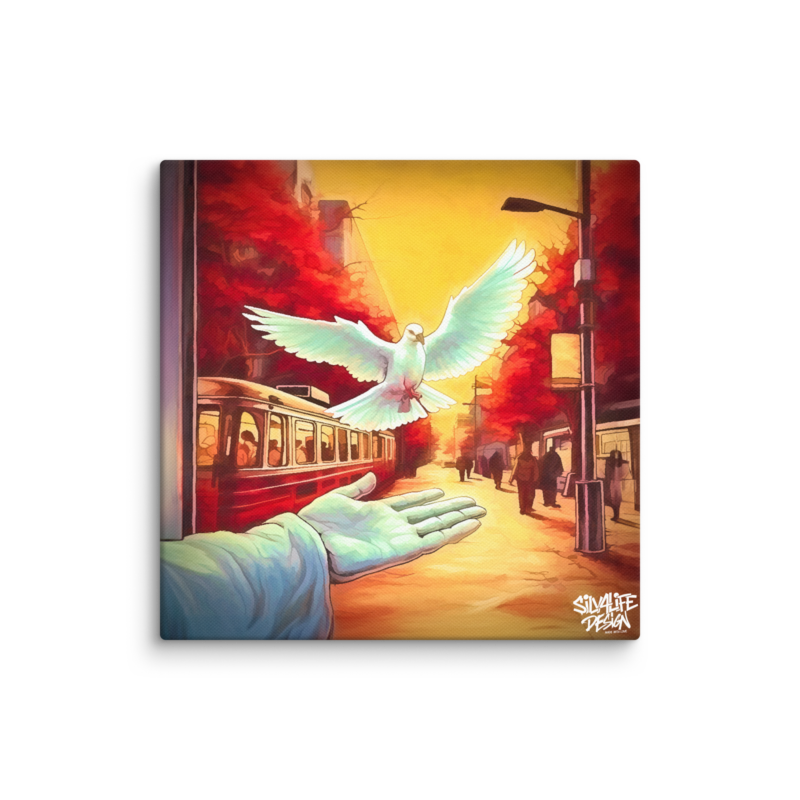 Pfingst Friedenstaube - Leinwand