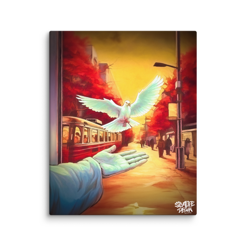 Pfingst Friedenstaube - Leinwand