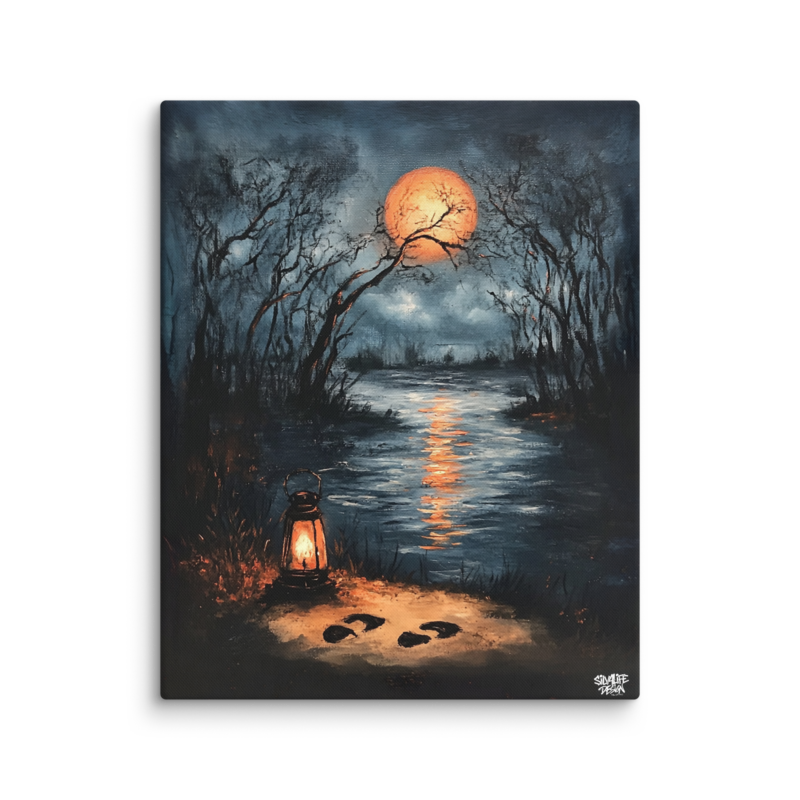 „Footsteps to Nowhere“ Leinwand – Mystische Wandkunst für Abenteurer