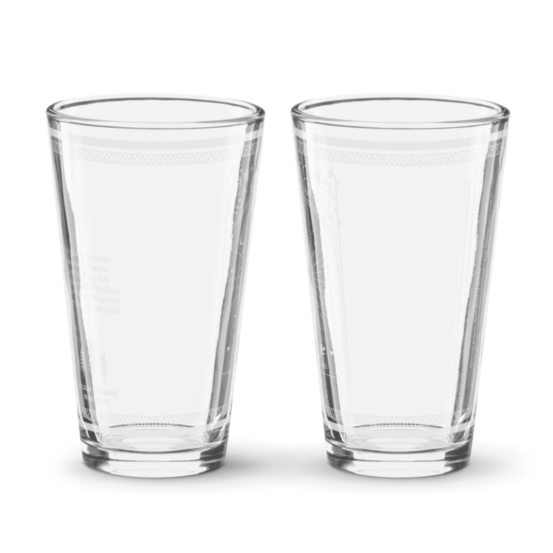 Glas aus der Dunkelheit - Pint-Glas