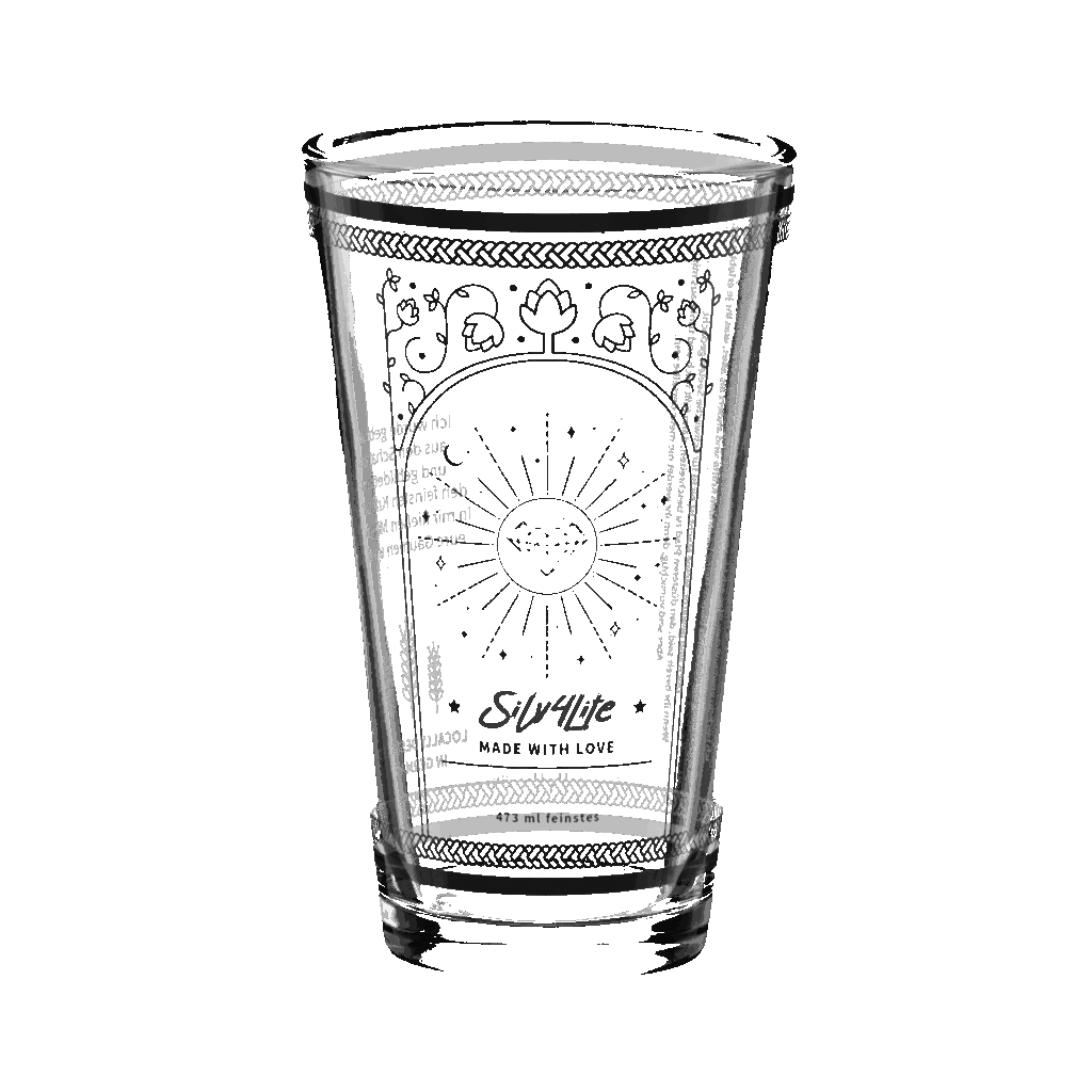 Glas aus der Dunkelheit - Pint-Glas
