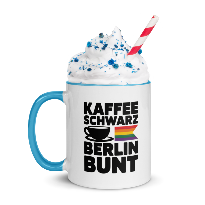 Kaffee Schwarz, Berlin Bunt - 2-Farbige Tasse