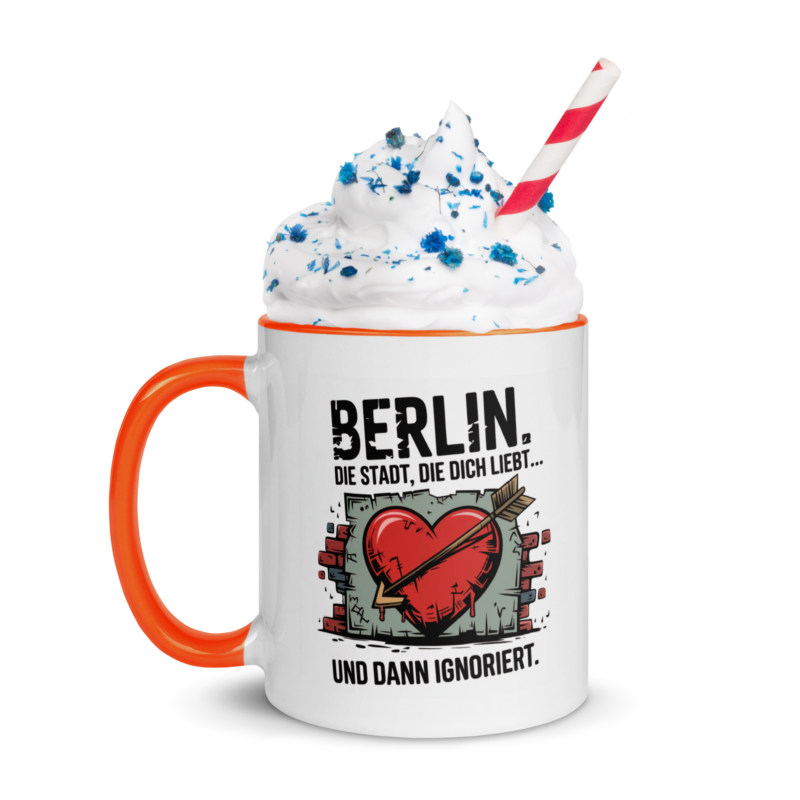 Berlin die Stadt die dich liebt und dann Ignoriert - 2-Farbige Tasse